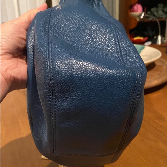 Brighton Hobo Leather Teal/Blue with braided leather strap Shoulder Bag - Picture 5 of 12